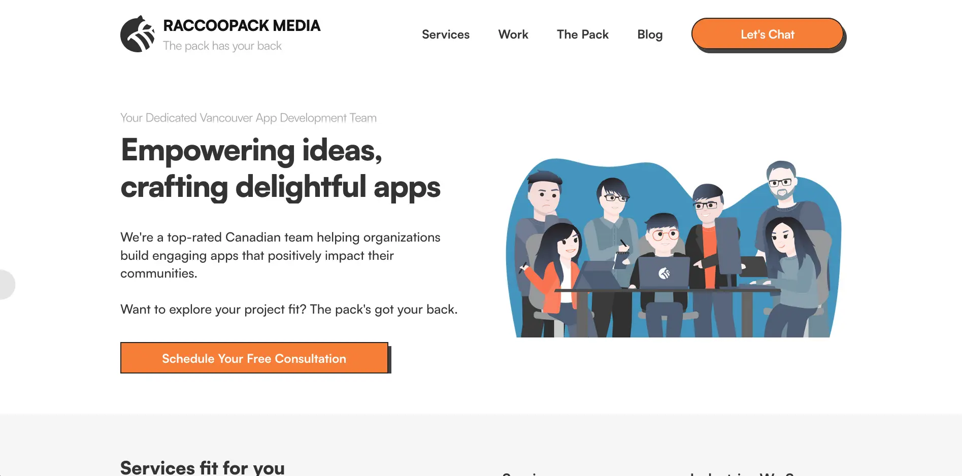 Raccoopack Media Website